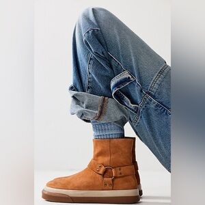 New with box - Free People Bodhi Harness Boots in Tan size 7